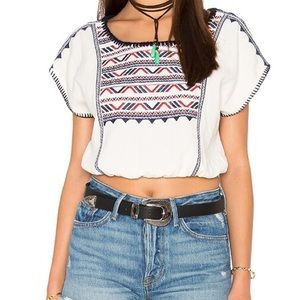 ASTR the Label Oye Como Va Crop Top in Cream
